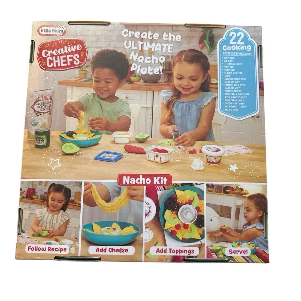 Little Tikes Creative Chefs Nacho Kit 22 Pc Make-It Mix Pretend Play NEW